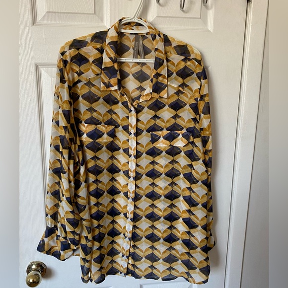 Sheer button down shirt - Picture 1 of 1